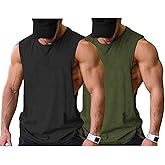 NELEUS Men's 3-Pack Muscle Workout Tank Shirts