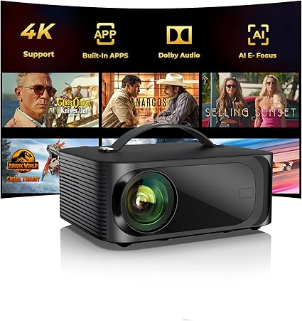 ONOAYO 4K WiFi Bluetooth Projector with Dolby Audio