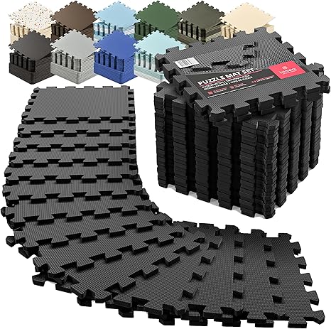 BeMaxx EVA Foam Puzzle Exercise Floor Tiles (18 sq ft)