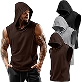 OOFANDY Men's 2-Pack Hooded Gym Tank Tops – Sleeveless Muscle Shirts