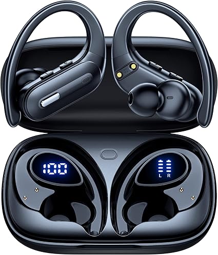 GNMN ANC Wireless Sports Earbuds with Power Display