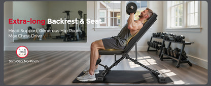 FLYBIRD 800LBS Foldable FID Weight Bench