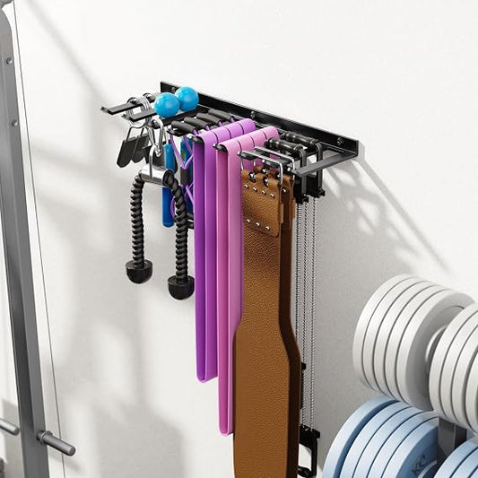 Wall-Mounted Storage Organizer for Gym Gear & Bands
