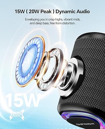 Dynamic Light Portable Travel Speaker