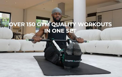 Gymproluxe™ All-In-One Portable Gym | 200lbs Resistance Bar Set